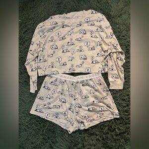 American Eagle Plush Snoopy Lounge Set